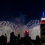 Empire State Building also celebrated the 4th last year